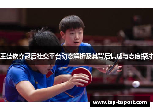 王楚钦夺冠后社交平台动态解析及其背后情感与态度探讨